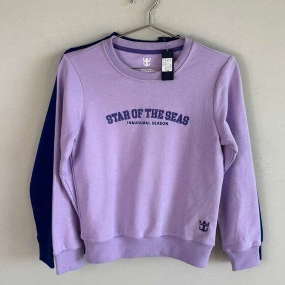 Royal Carribean Womens Stars Of The Seas Set of 2 Sweater Purple Blue Size Small - Picture 12 of 12